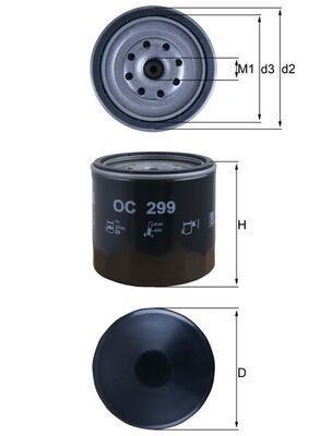Mahle OC 299 Oil Filter