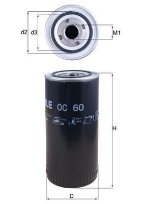 Mahle OC 60 Oil Filter