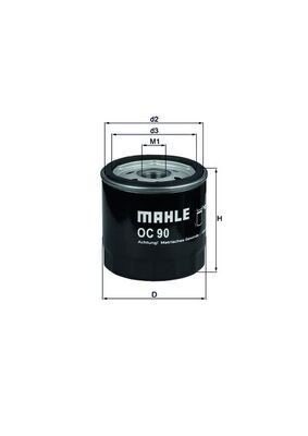 Mahle OC 90 OF Oil Filter, photo 3