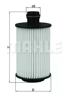 Mahle OX 1012D Oil Filter, photo 3