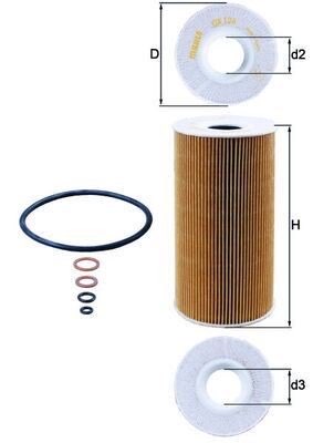Mahle OX 126D Oil Filter, photo 2