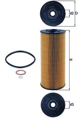 Mahle OX 137D Oil Filter