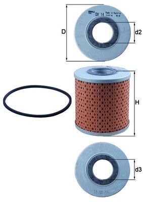 Mahle OX 14D Oil Filter