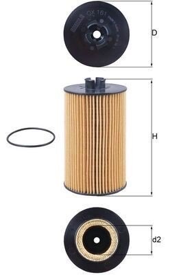 Mahle OX 161D Oil Filter