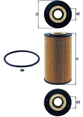 Mahle OX 169D Oil Filter