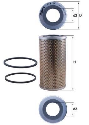 Mahle OX 17D Oil Filter, photo 2
