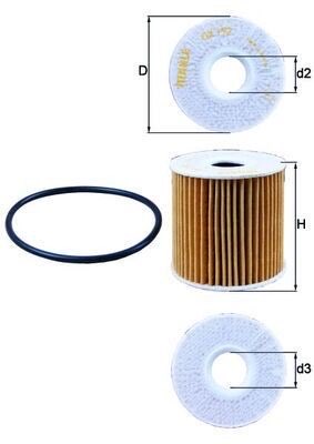 Mahle OX 192D Oil Filter