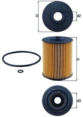 Mahle OX 356D Oil Filter