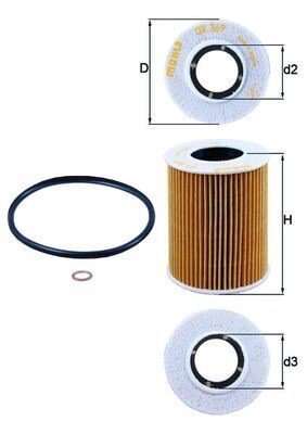 Mahle OX 369D Oil Filter