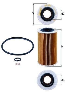 Mahle OX 384D Oil Filter