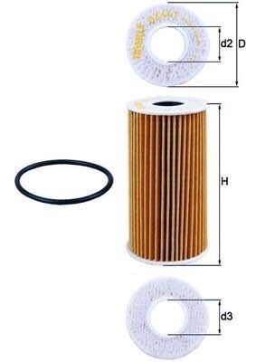 Mahle OX 441D Oil Filter, photo 2