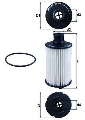 Mahle OX 774D Oil Filter