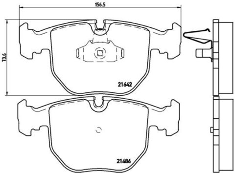 Brembo Prime P 06 021 Brake Pad Set — Front 157mm, photo 8