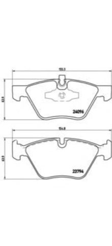 Brembo Prime P 06 040 Brake Pad Set — Front 155mm, photo 4