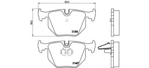 Brembo Prime P 06 044 Brake Pad Set — Rear 123mm, photo 4