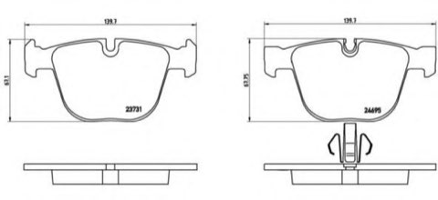 Brembo Prime P 06 053 Brake Pad Set — Rear 140mm, photo 4