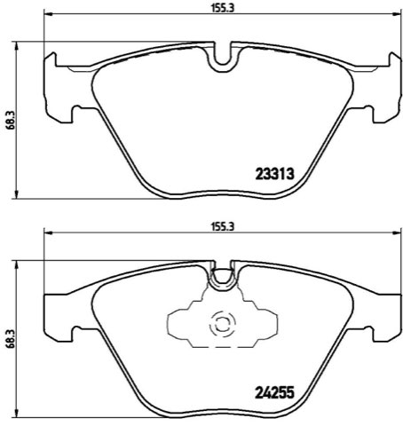 Brembo Prime P 06 055 Brake Pad Set — Front 155mm, photo 5