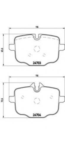 Brembo Prime P 06 061 Brake Pad Set — Rear 116mm, photo 5