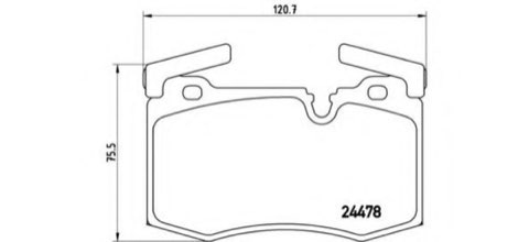 Brembo Prime P 06 068 Brake Pad Set — 121mm, photo 4