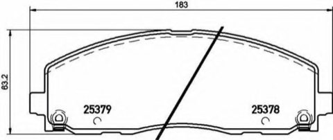 Brembo Prime P 11 035 Brake Pad Set — Front 183mm, photo 3