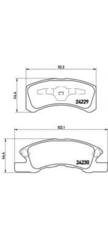 Brembo Prime P 16 011 Brake Pad Set — Front, photo 4