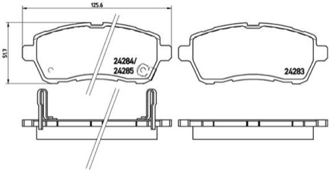 Brembo Prime P 16 013 Brake Pad Set — Front 126mm, photo 9