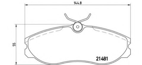 Brembo Prime P 24 039 Brake Pad Set — 145mm, photo 4