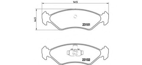 Brembo Prime P 24 044 Brake Pad Set — 141mm, photo 4