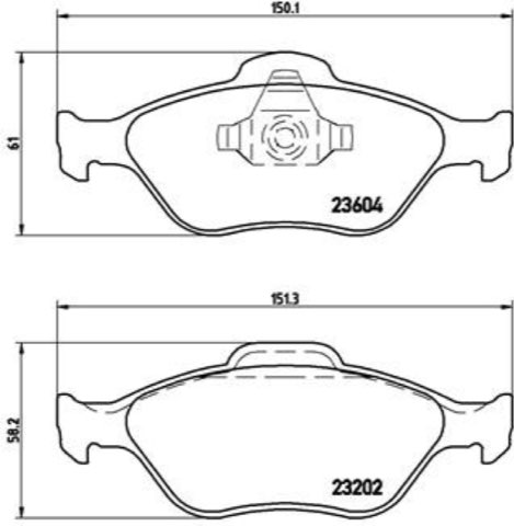 Brembo Prime P 24 055 Brake Pad Set — Front, photo 8