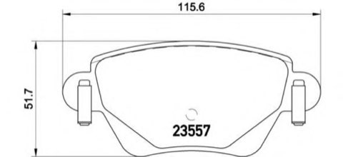 Brembo Prime P 24 059 Brake Pad Set — 116mm, photo 4