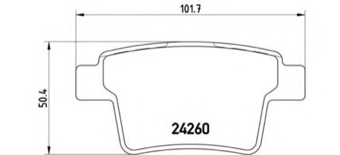 Brembo Prime P 24 063 Brake Pad Set — 102mm, photo 4
