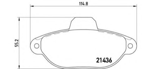Brembo Prime P 24 147 Brake Pad Set — Front 115mm, photo 4