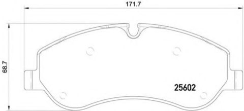 Brembo Prime P 24 152 Brake Pad Set — Front 172mm, photo 4