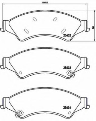 Brembo Prime P 24 153 Brake Pad Set, photo 6