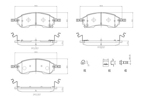 Brembo P 24 254 Brake Pad Set, photo 2