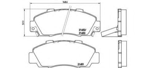Brembo Prime P 28 026 Brake Pad Set — 149mm, photo 4