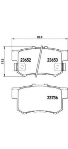 Brembo Prime P 28 039 Brake Pad Set — 89mm, photo 4