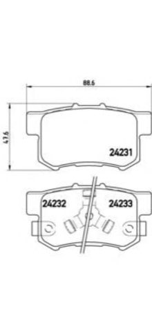 Brembo Prime P 28 051 Brake Pad Set — 89mm, photo 5