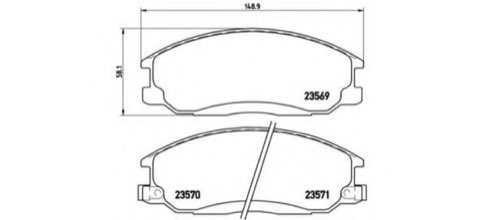 Brembo Prime P 30 013 Brake Pad Set — 149mm, photo 5