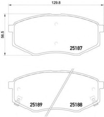 Brembo Prime P 30 055 Brake Pad Set — 130mm, photo 6
