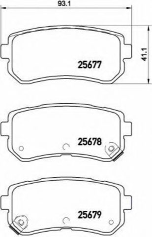 Brembo Prime P 30 068 Brake Pad Set — Rear 93mm, photo 6