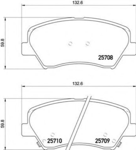 Brembo Prime P 30 073 Brake Pad Set — Front 133mm, photo 9