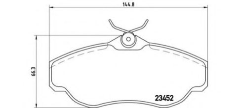 Brembo Prime P 44 008 Brake Pad Set — 145mm, photo 5