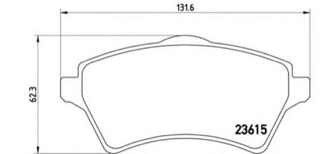 Brembo Prime P 44 011 Brake Pad Set — 132mm, photo 4