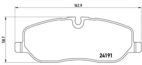 Brembo Prime P 44 014 Brake Pad Set — 163mm, photo 4