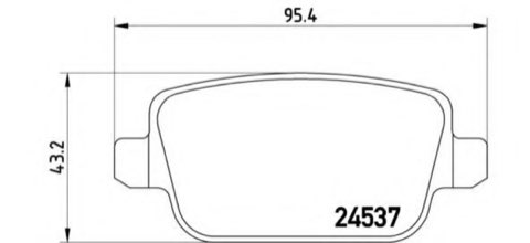 Brembo Prime P 44 017 Brake Pad Set — 95mm, photo 5
