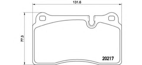 Brembo Prime P 44 018 Brake Pad Set — 132mm, photo 4