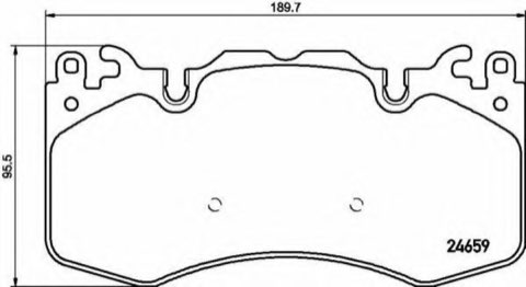 Brembo Prime P 44 023 Brake Pad Set — Front 190mm, photo 3
