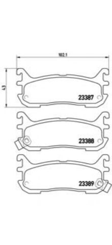 Brembo Prime P 49 021 Brake Pad Set — 102mm, photo 7