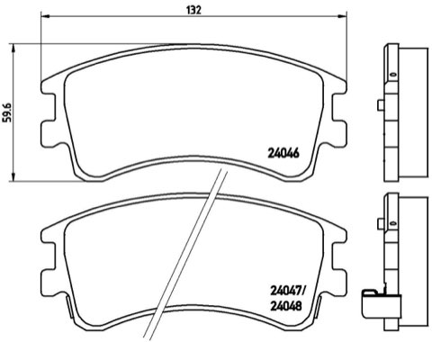 Brembo Prime P 49 032 Brake Pad Set — 132mm, photo 5